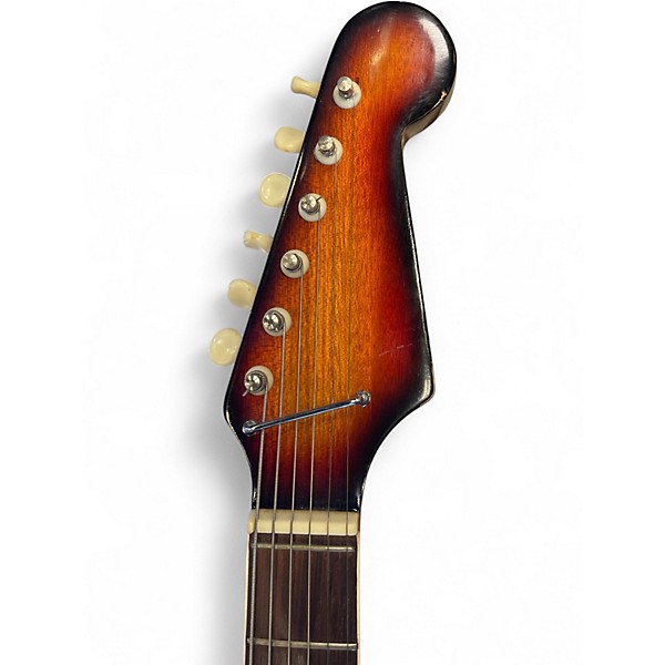 Vintage 1966 Tele-star model 300 3 Color Sunburst Solid Body Electric Guitar