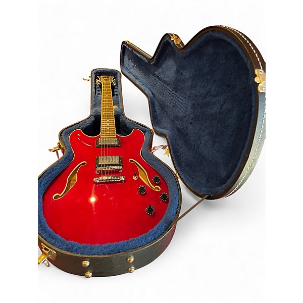 Used Ibanez AS73 Artcore Trans Red Hollow Body Electric Guitar