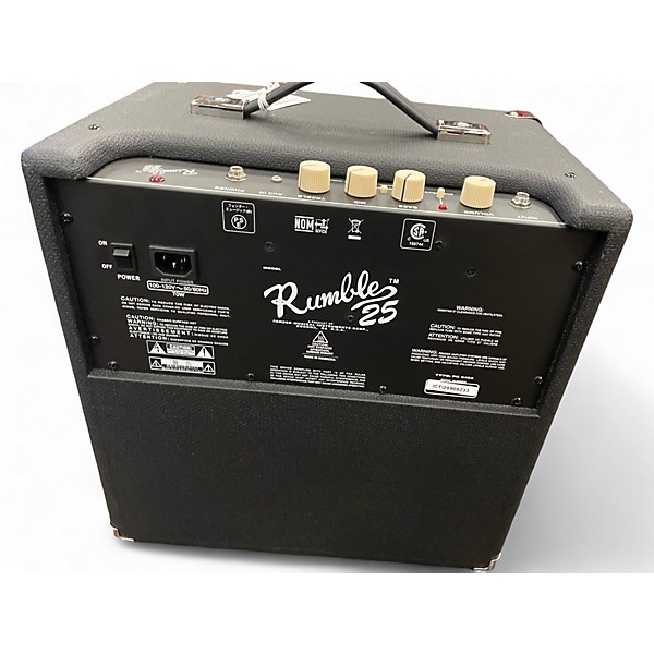 Used Fender Rumble 25 25W 1x10 Bass Combo Amp