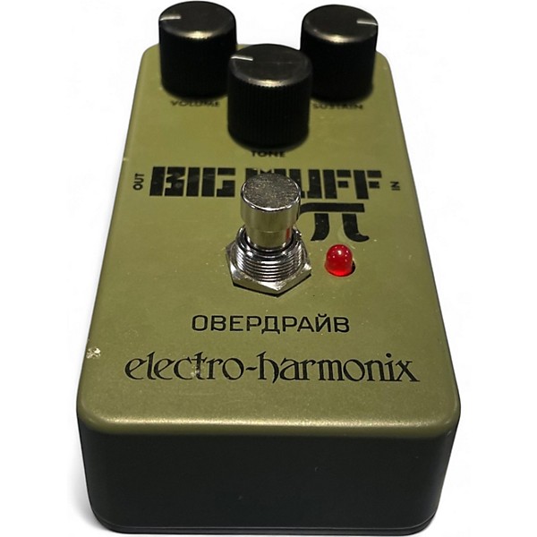 Used Electro-Harmonix Green Russian Big Muff Pi Fuzz Effect Pedal
