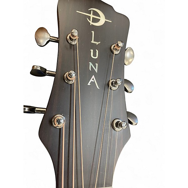 Used Luna Art Vintage Distressed Vintage Brown Burst Acoustic Guitar