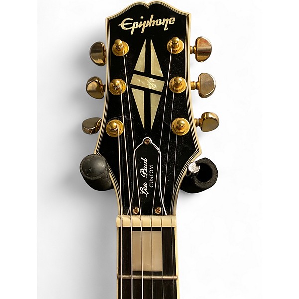 Used Epiphone Les Paul Custom Black Solid Body Electric Guitar