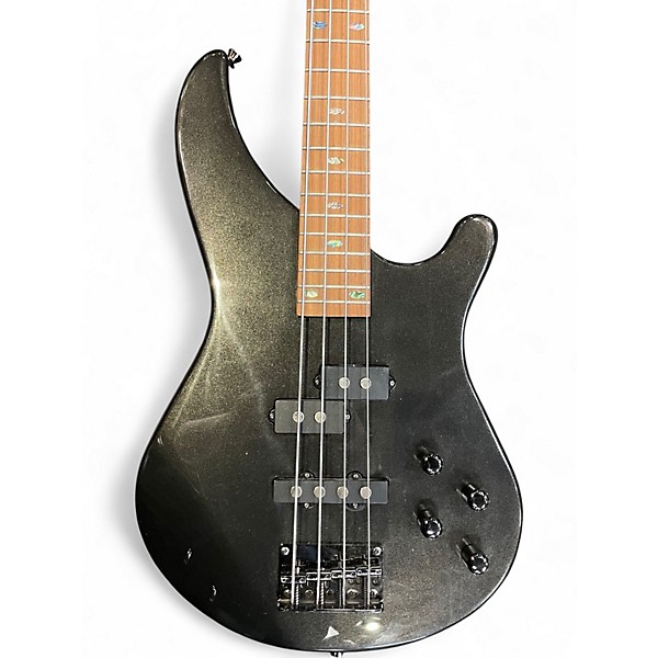 Used Mitchell MB200 Gun Metal Gray Electric Bass Guitar