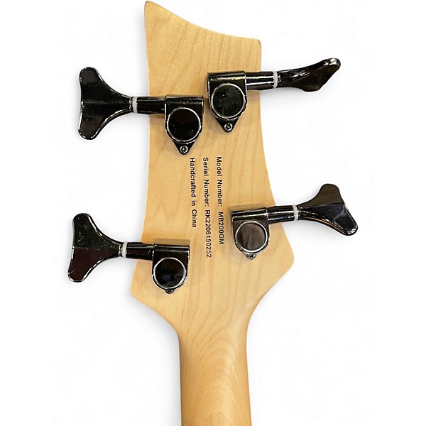 Used Mitchell MB200 Gun Metal Gray Electric Bass Guitar