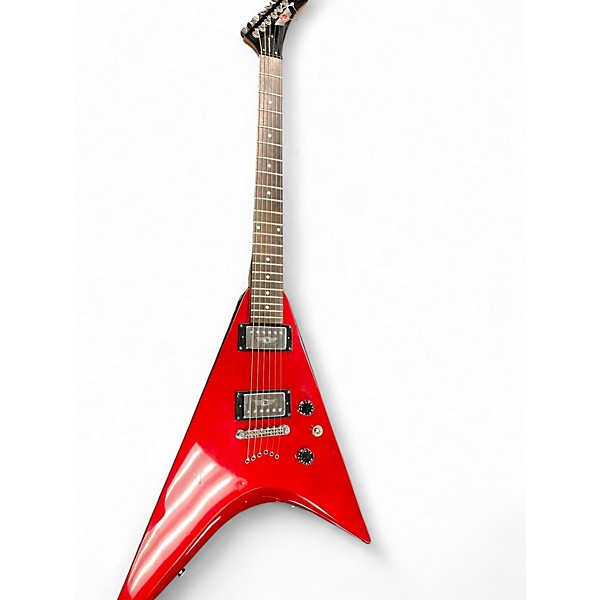 Used 2001 Epiphone E series Demon V Crimson Red Solid Body Electric Guitar