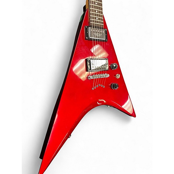 Used 2001 Epiphone E series Demon V Crimson Red Solid Body Electric Guitar