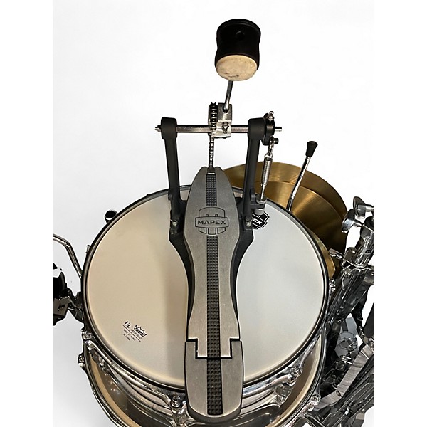 Used Mapex 8 Piece Venus Black and White Drum Kit