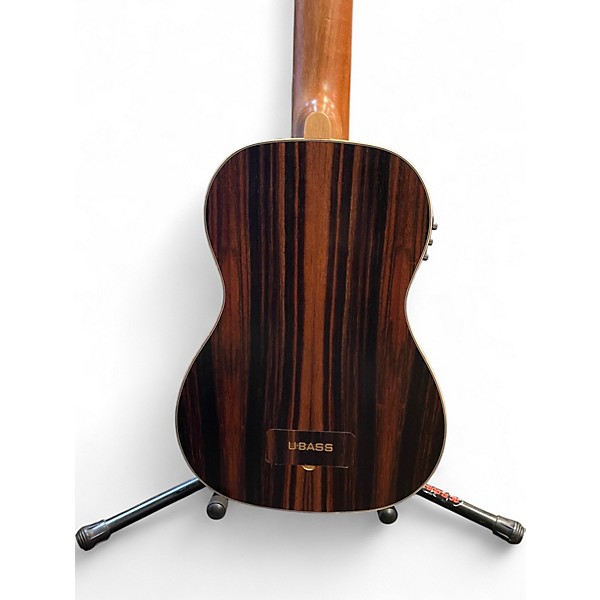 Used Kala Striped Ebony Fretless U-BASS Natural Ukulele
