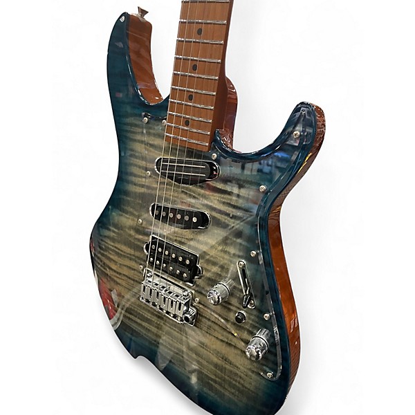 Used Vola OZ TNC AQUA BURST Solid Body Electric Guitar