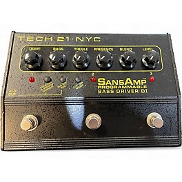 Used Tech 21 Sansamp PBDR Bass Driver DI Bass Effect Pedal