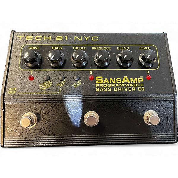 Used Tech 21 Sansamp PBDR Bass Driver DI Bass Effect Pedal
