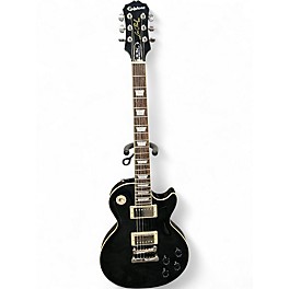 Used Epiphone Les Paul 1960 Tribute Plus Trans Black Solid Body Electric Guitar