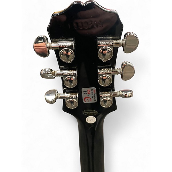 Used Epiphone Les Paul 1960 Tribute Plus Trans Black Solid Body Electric Guitar