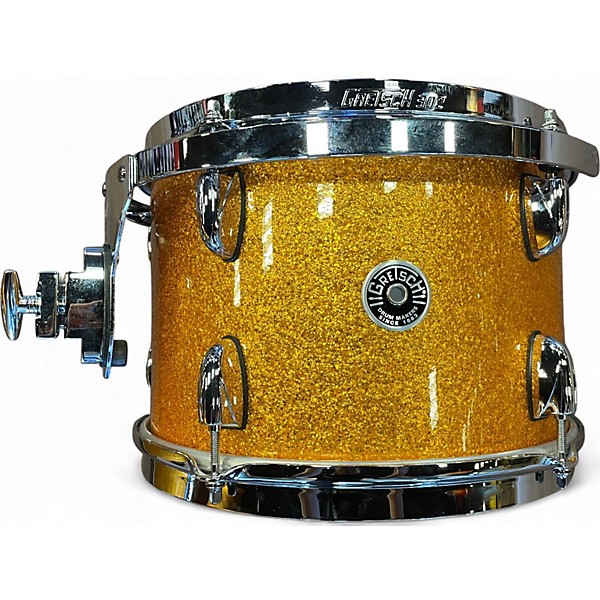 Used Gretsch Drums 3 Piece Brooklyn Series USA Gold Sparkle Drum Kit