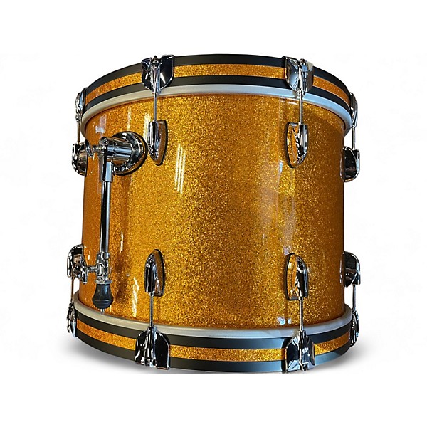 Used Gretsch Drums 3 Piece Brooklyn Series USA Gold Sparkle Drum Kit