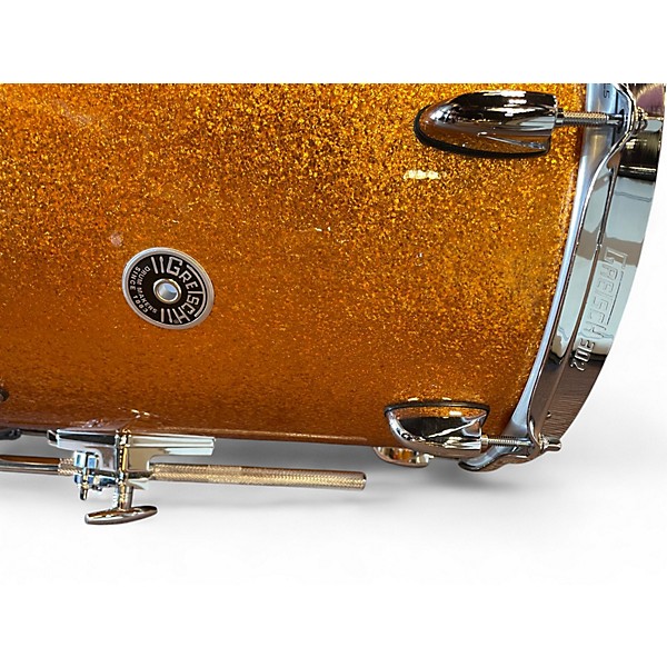 Used Gretsch Drums 3 Piece Brooklyn Series USA Gold Sparkle Drum Kit