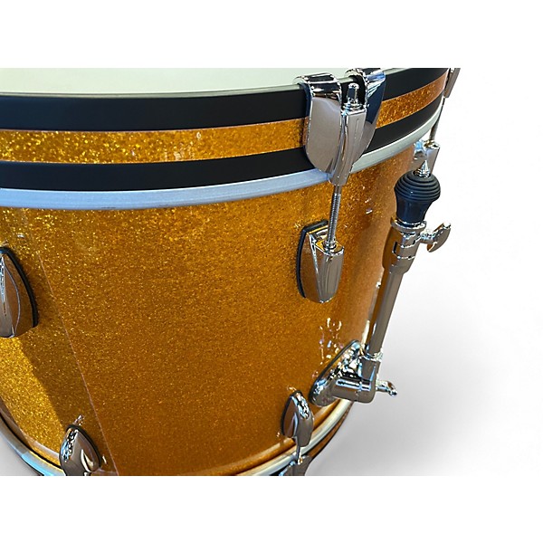 Used Gretsch Drums 3 Piece Brooklyn Series USA Gold Sparkle Drum Kit