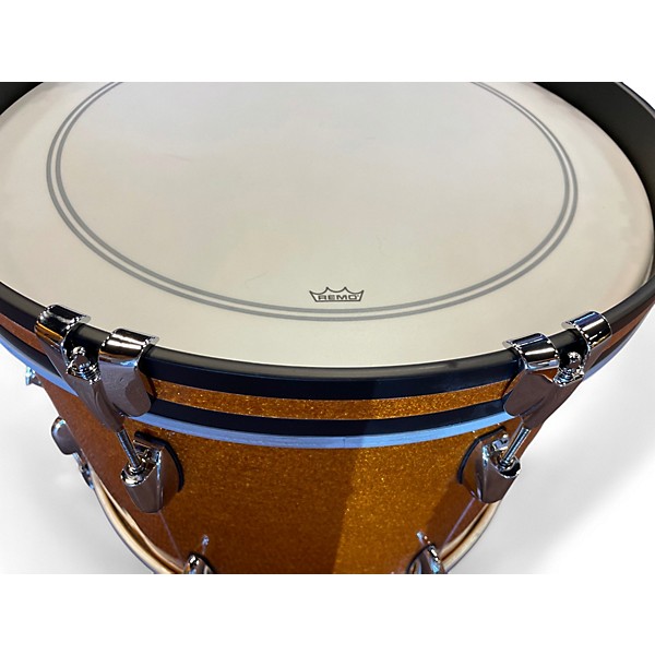 Used Gretsch Drums 3 Piece Brooklyn Series USA Gold Sparkle Drum Kit