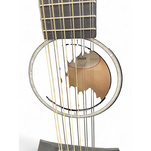 Used Taylor 250CE 200 SERIES 12 STRING BLACK 12 String Acoustic Electric Guitar