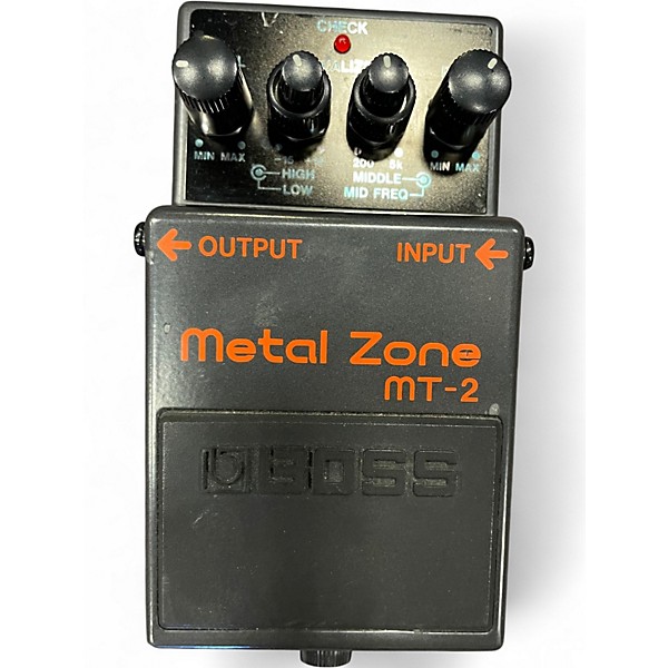 Used BOSS MT2 Metal Zone Distortion Effect Pedal