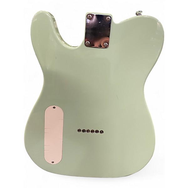 Used Squier Paranormal Baritone Cabronita Telecaster Seafoam Green Solid Body Electric Guitar