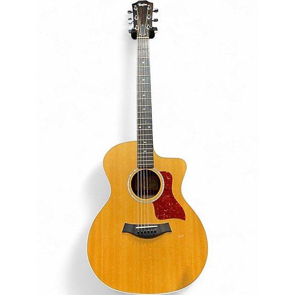 Used Taylor 214CE Deluxe Natural Acoustic Electric Guitar