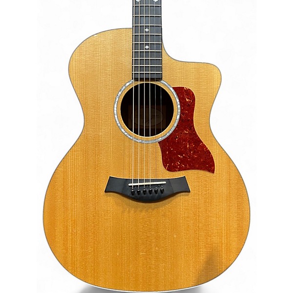 Used Taylor 214CE Deluxe Natural Acoustic Electric Guitar