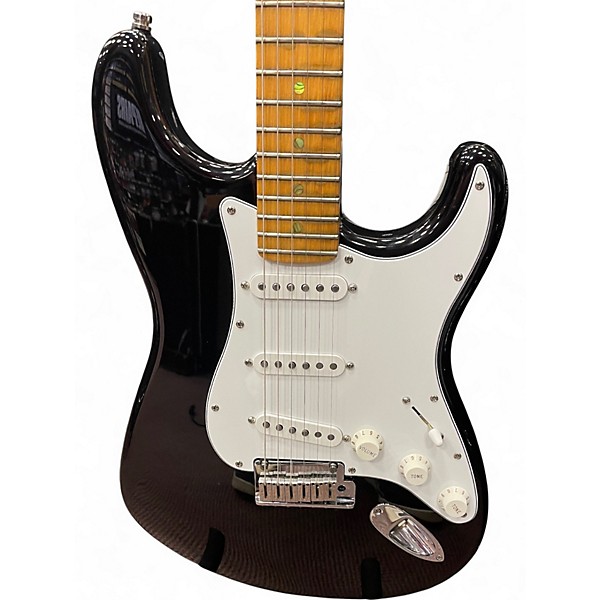 Used Fender American Deluxe Stratocaster Black Solid Body Electric Guitar