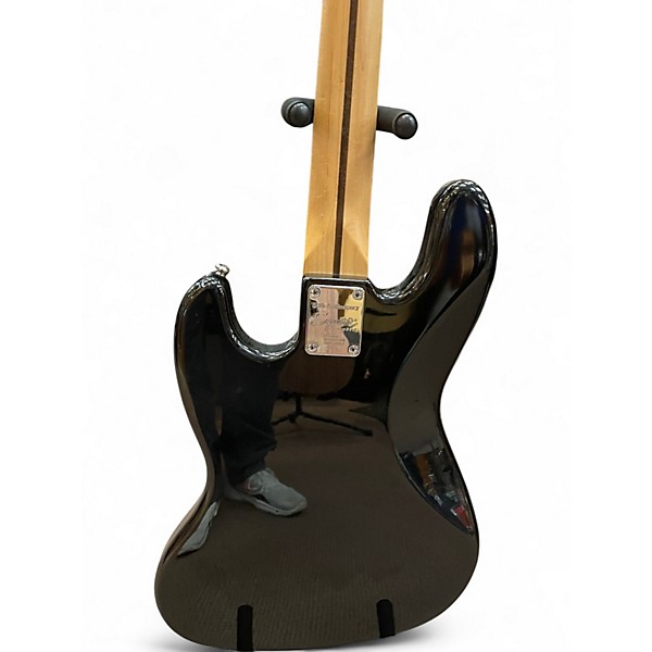 Used Squier JAZZ BASS Black Electric Bass Guitar