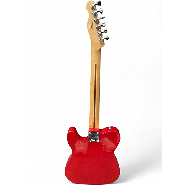 Used Squier Telecaster Candy Apple Red Metallic Solid Body Electric Guitar