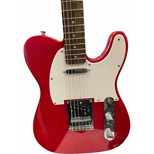 Used Squier Telecaster Candy Apple Red Metallic Solid Body Electric Guitar