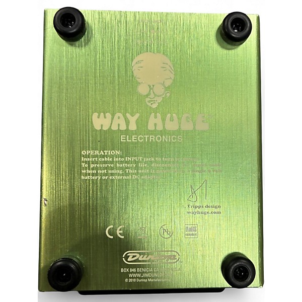 Used Way Huge Electronics WHE202 Green Rhino Overdrive Effect Pedal