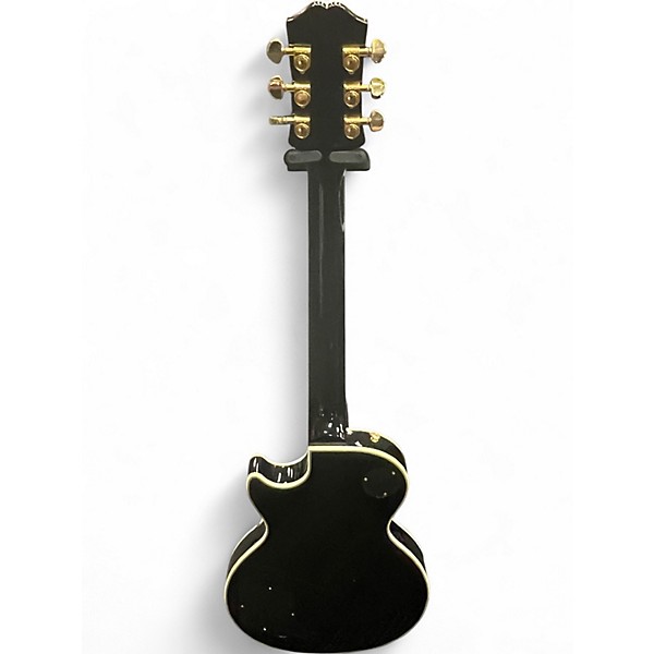 Used 2021 Epiphone Les Paul Custom Black Solid Body Electric Guitar