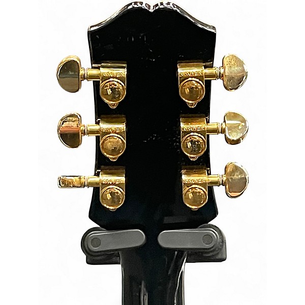 Used 2021 Epiphone Les Paul Custom Black Solid Body Electric Guitar