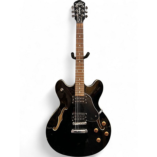 Used Oscar Schmidt OE30 Delta King Black Hollow Body Electric Guitar