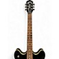 Used Oscar Schmidt OE30 Delta King Black Hollow Body Electric Guitar