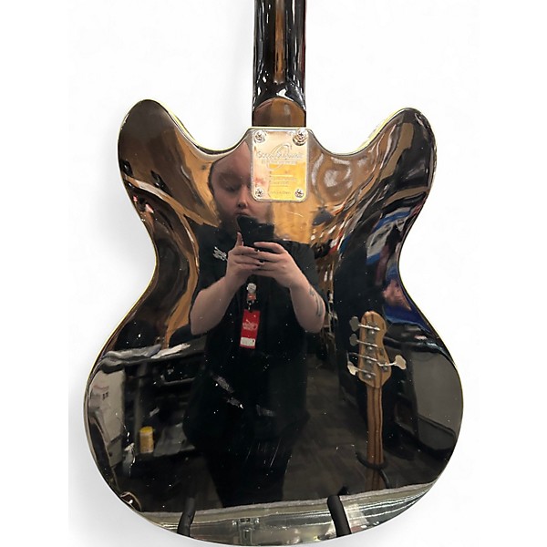 Used Oscar Schmidt OE30 Delta King Black Hollow Body Electric Guitar