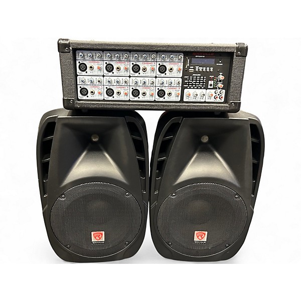 Used Rockville RPG2X12 Powered PA System Sound Package
