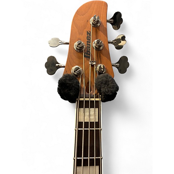 Used Ibanez TMB405TA Cosmic Blue Starburst Electric Bass Guitar