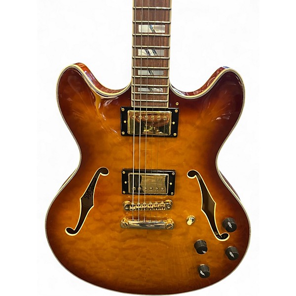 Used D'Angelico Excel DC XT Sunburst Hollow Body Electric Guitar