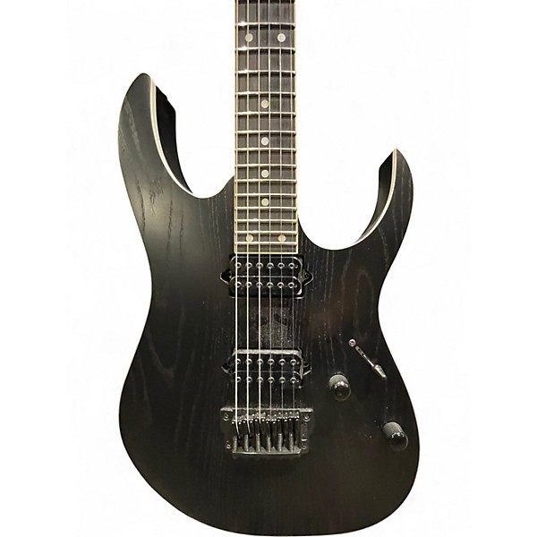 Used Ibanez PRESTIEGE RGR652AHB Black Solid Body Electric Guitar