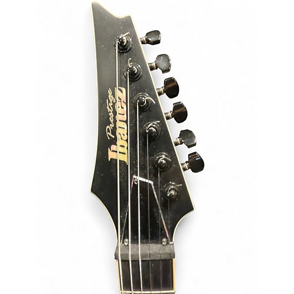 Used Ibanez PRESTIEGE RGR652AHB Black Solid Body Electric Guitar