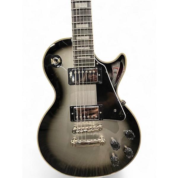 Used Epiphone Les Paul Custom Silverburst Solid Body Electric Guitar