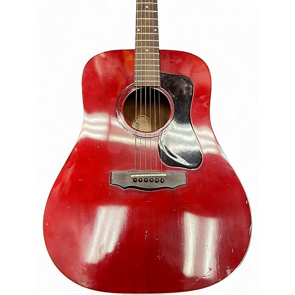 Vintage 1977 Guild D25 Wine Red Acoustic Guitar
