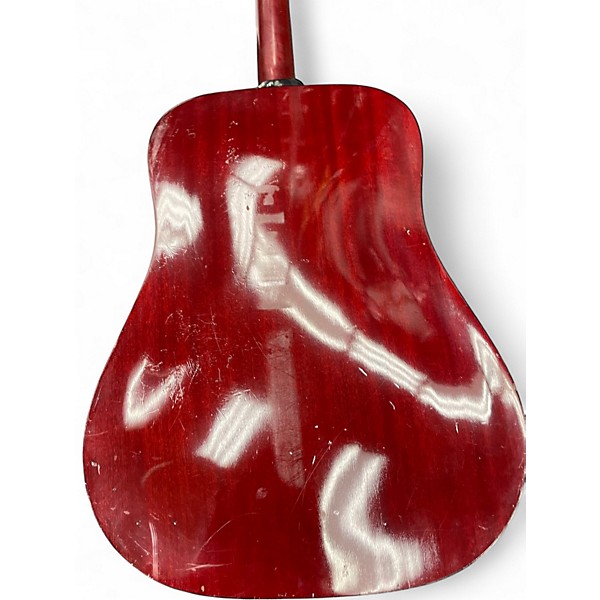 Vintage 1977 Guild D25 Wine Red Acoustic Guitar