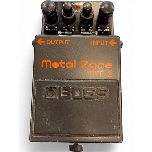 Used BOSS MT2 Metal Zone Distortion Effect Pedal