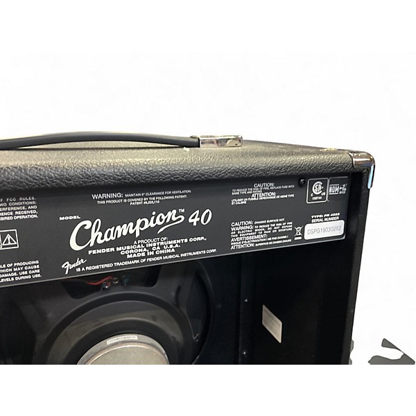 Used Fender Champion 40 Guitar Combo Amp