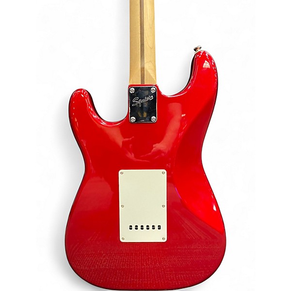 Used Squier Affinity Stratocaster Candy Apple Red Solid Body Electric Guitar