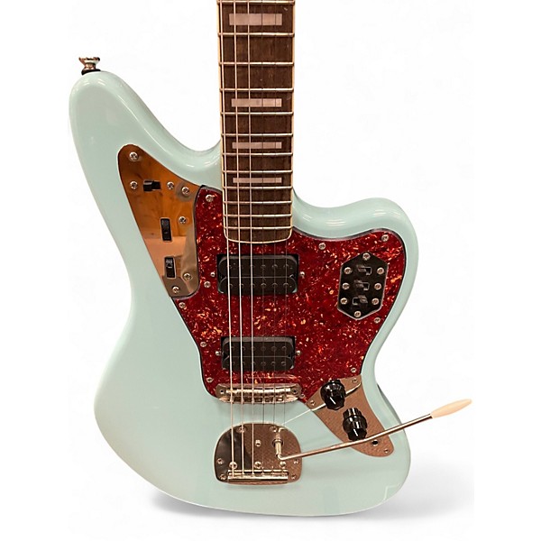 Used Squier CLASSIC VIBE JAGUAR DAPHNE BLUE Solid Body Electric Guitar