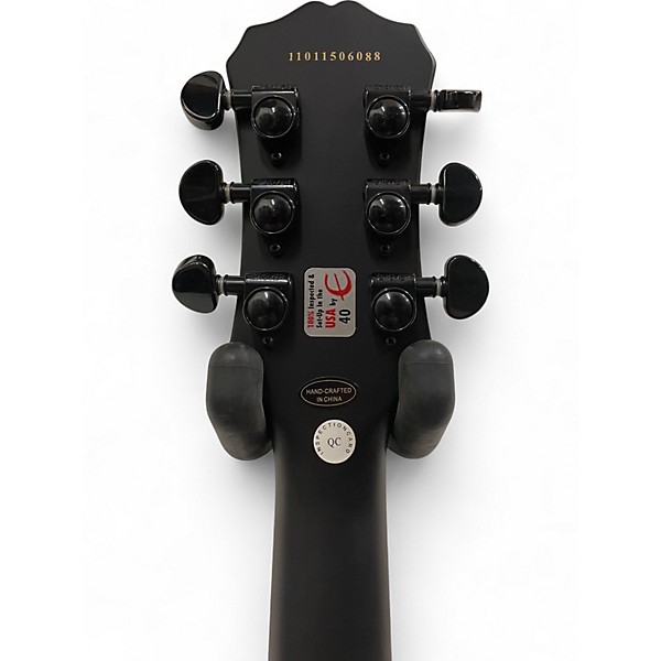 Used Epiphone Gothic Les Paul Studio Satin Black Solid Body Electric Guitar